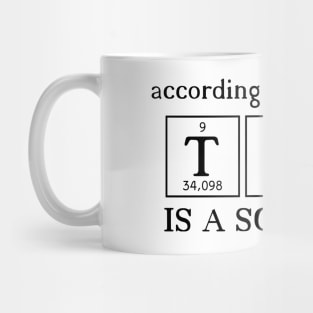 According to chemistry TEA is a solution Mug